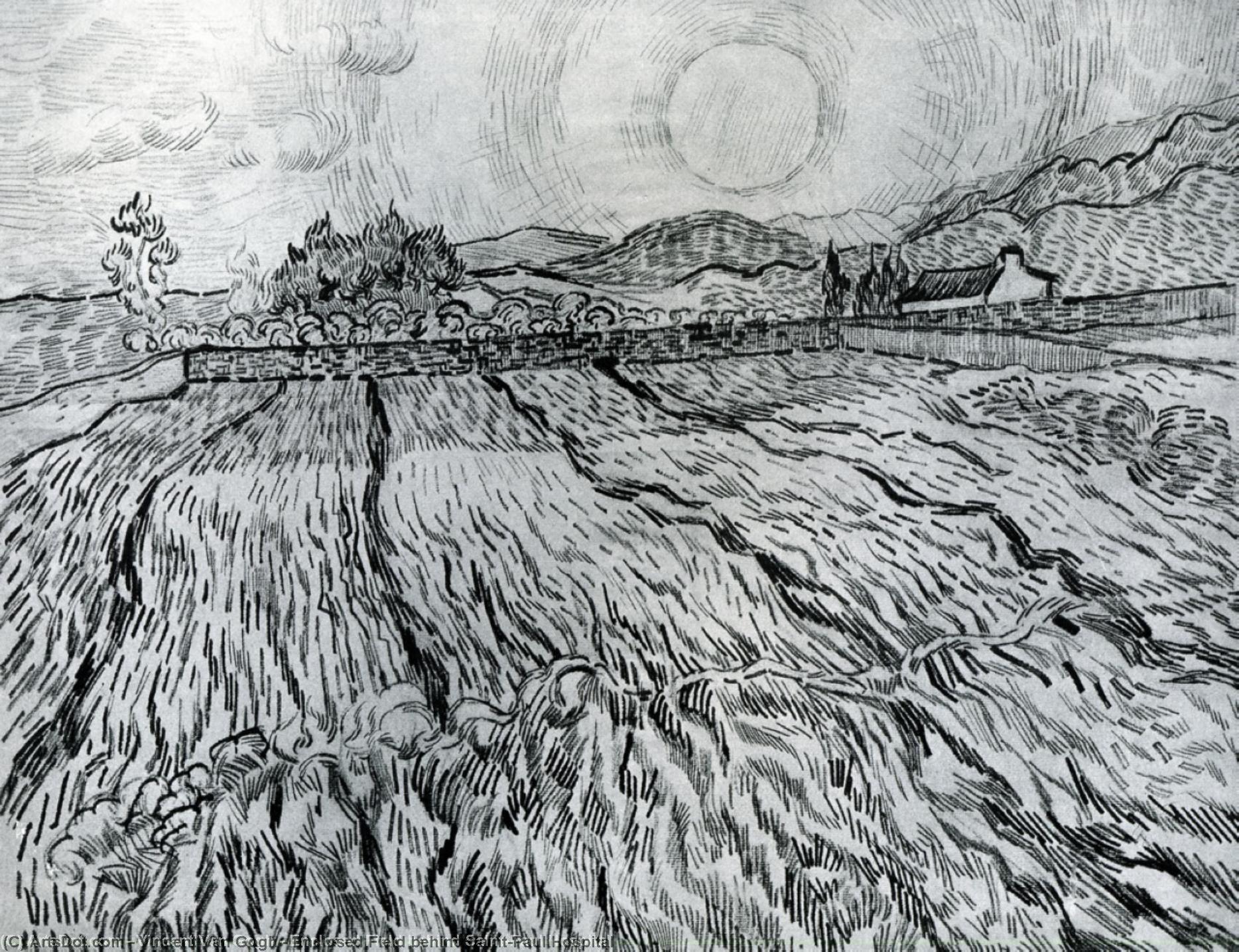 Feldblick Hinter St.-paulin-krankenhaus — Vincent Willem Van Gogh