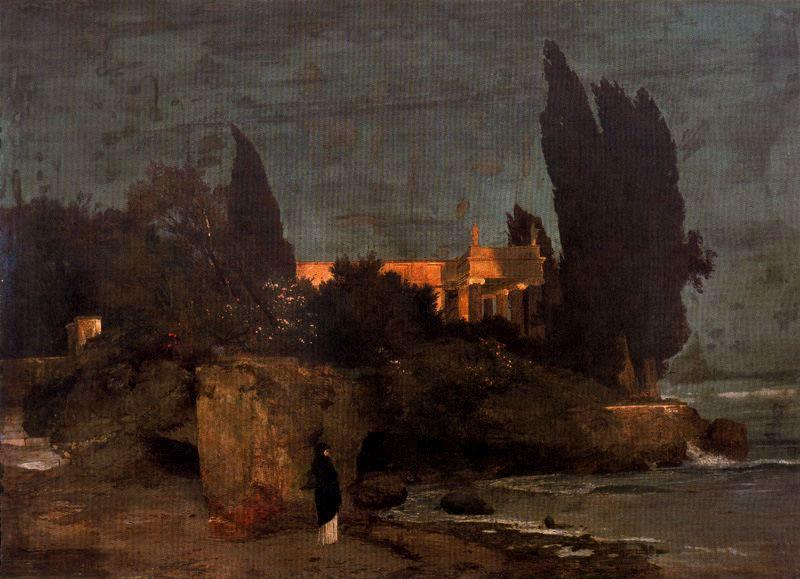 Villa En Bord De Mer (première Version) — Arnold Böcklin