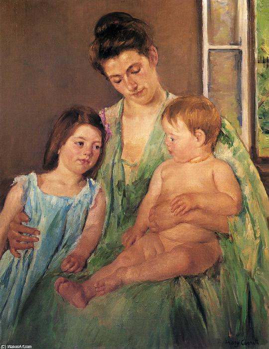 Mother Looking Down On Her Children — メアリー・カサット