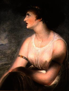 Portrait Of The Artist's Wife As Sappho — Richard Westall