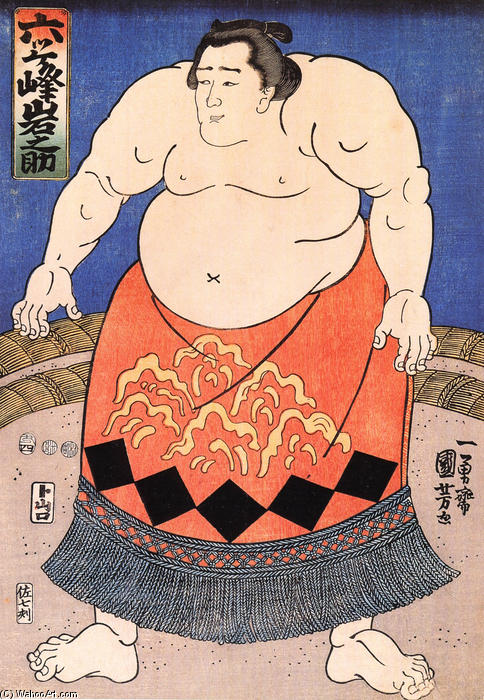 The Sumo Wrestler — Утагава Куниёси