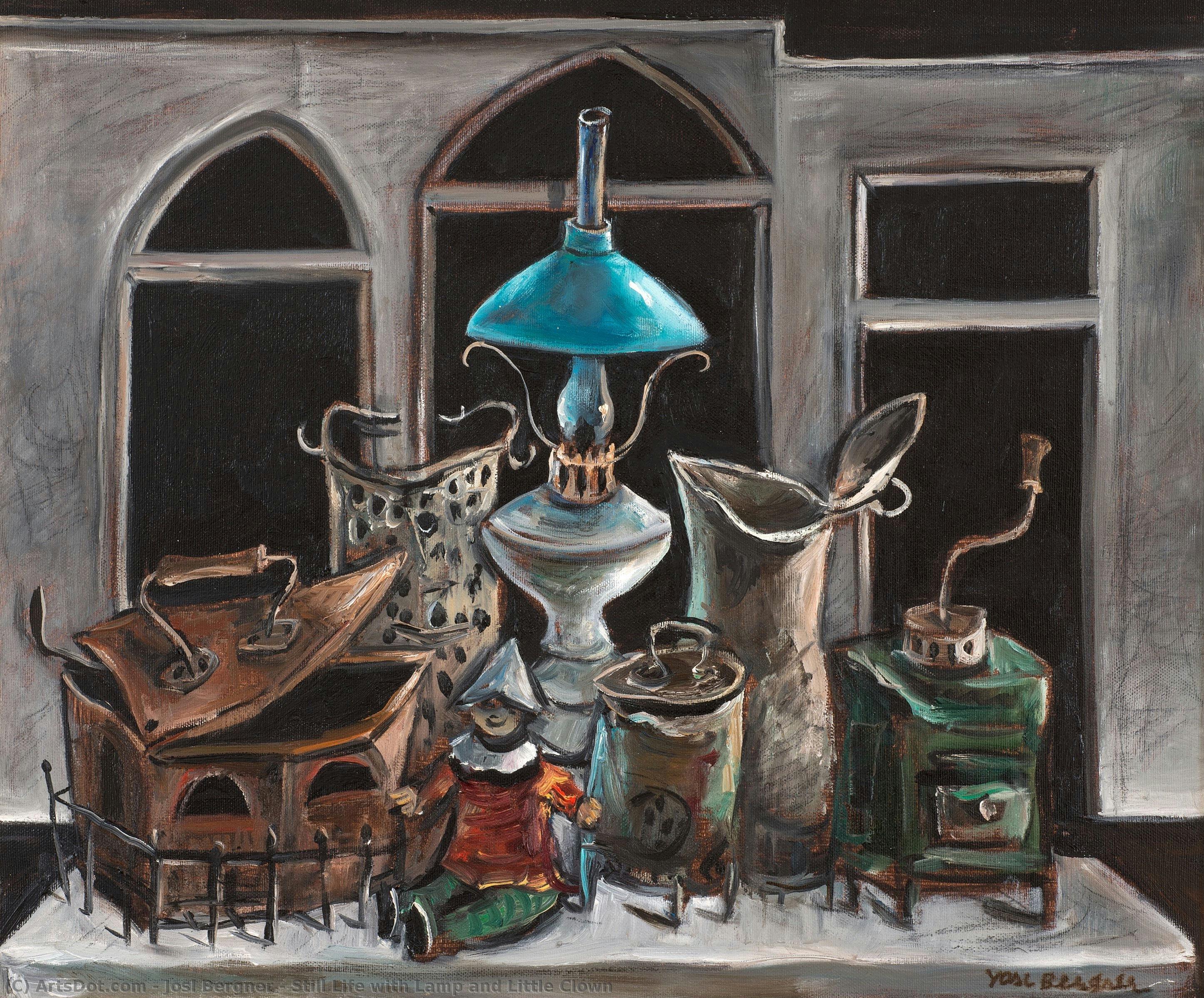 Still Life With Lamp And Little Clown — Yosl Bergner