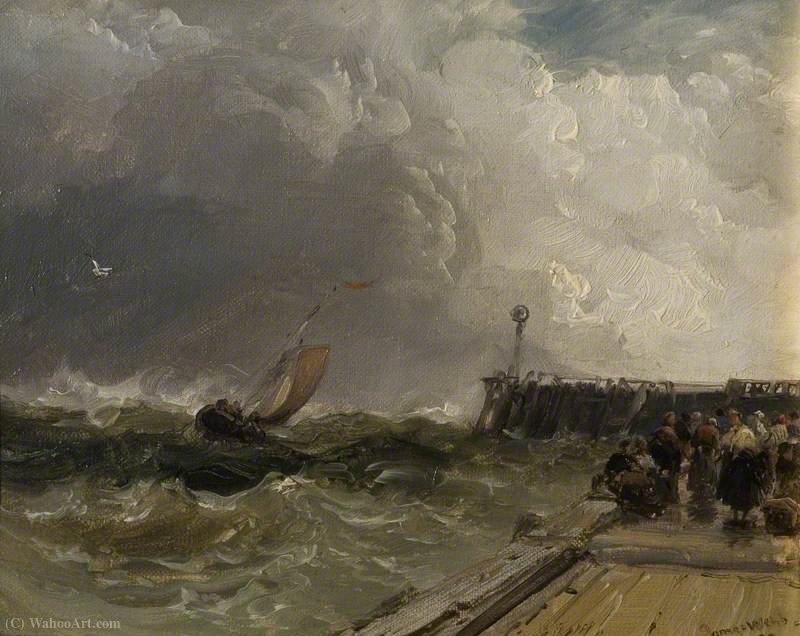 A Coastal Scene — James Webb