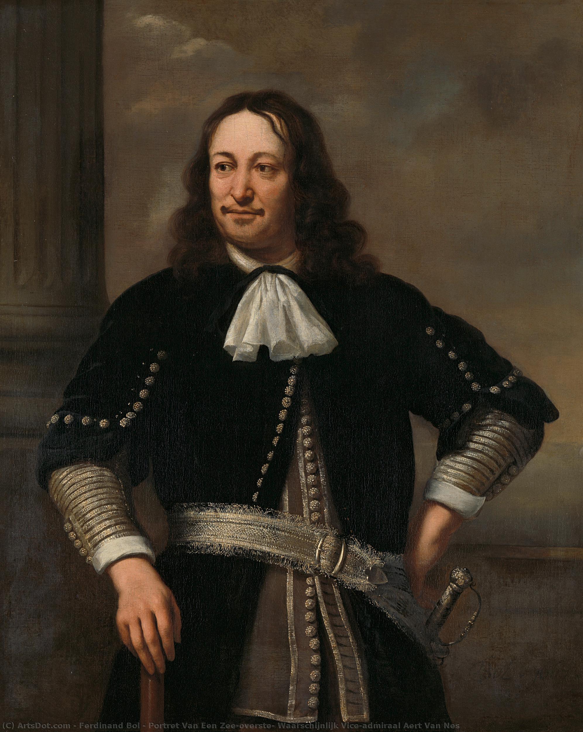 Portret Van Een Zee-overste, Waarschijnlijk Vice-admiraal Aert Van Nes — Ferdinand Bol