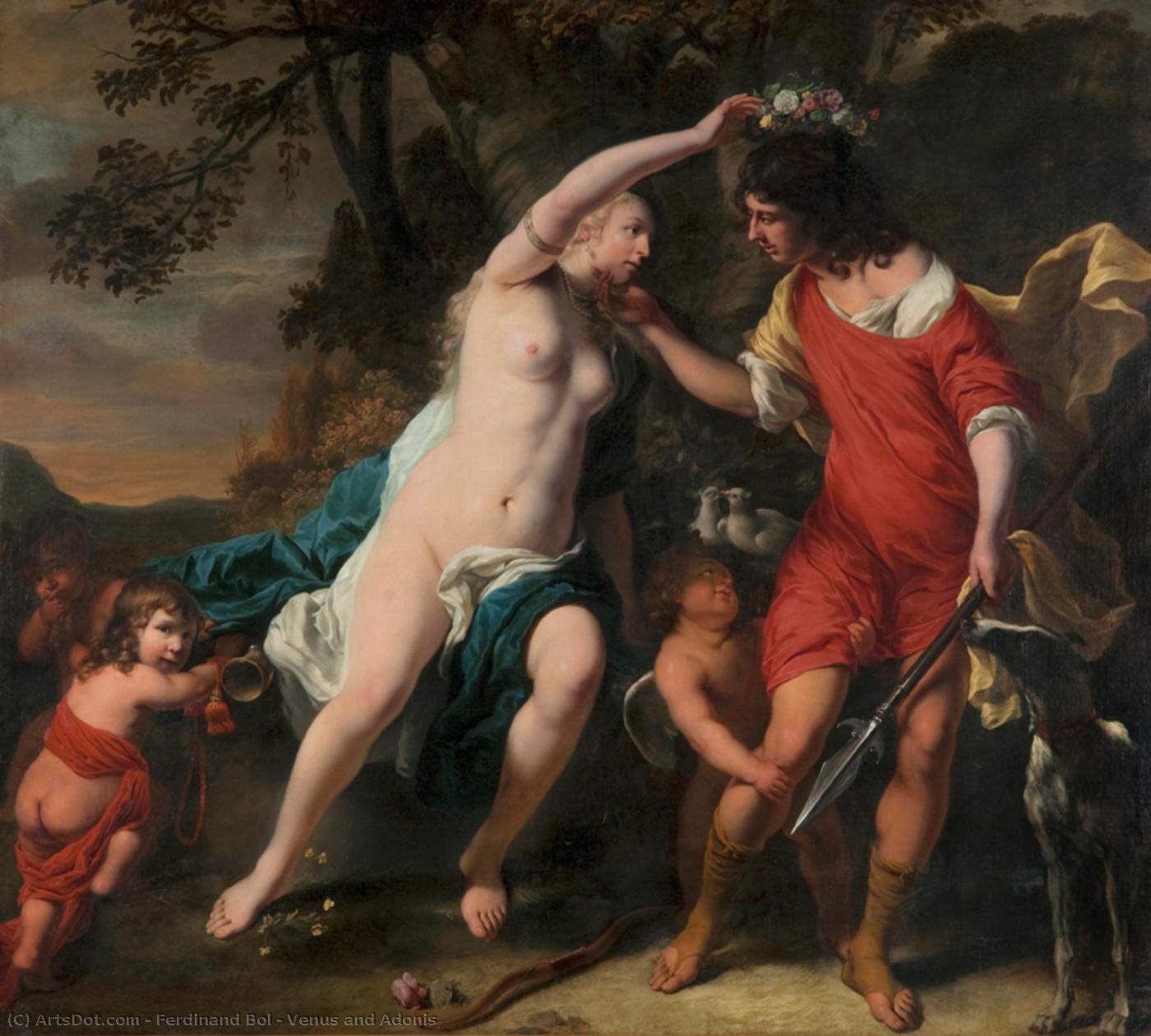 Venus And Adonis — Ferdinand Bol