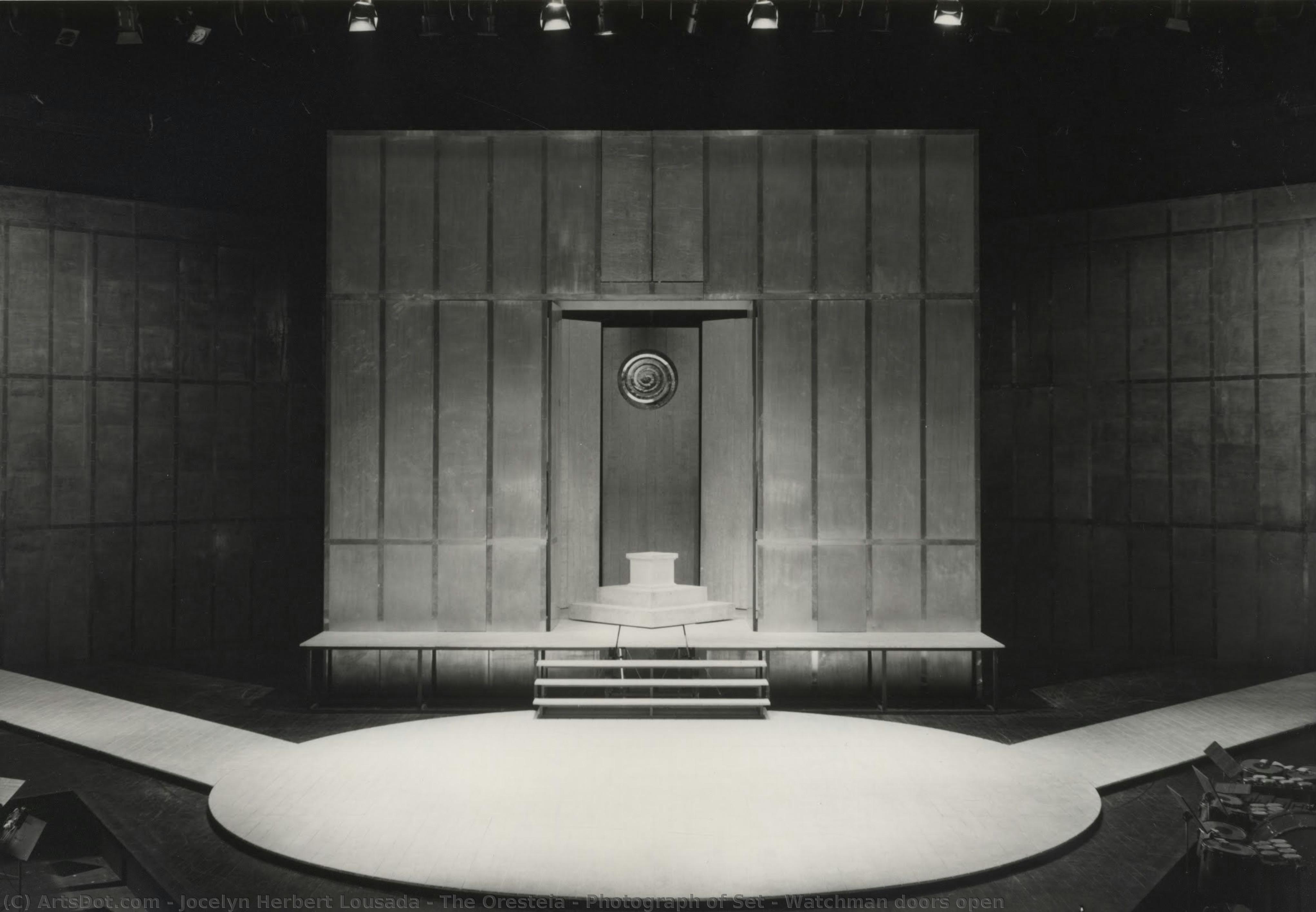 The Oresteia - Photograph Of Set - Watchman Doors Open — Jocelyn Herbert Lousada