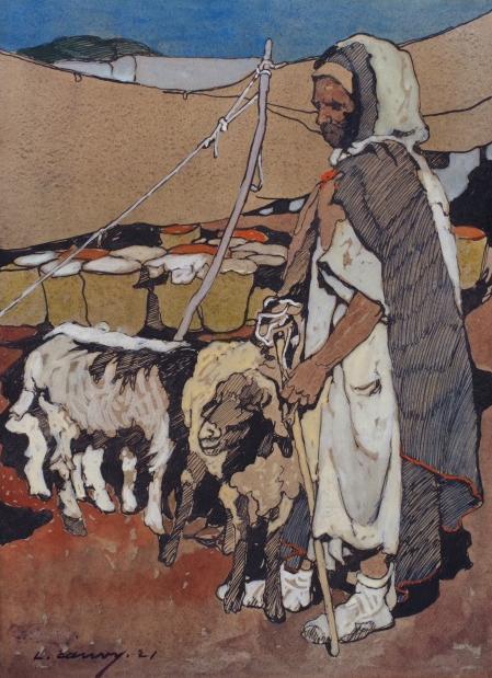 Herdsman Of The Atlas Mountains — Léon Cauvy