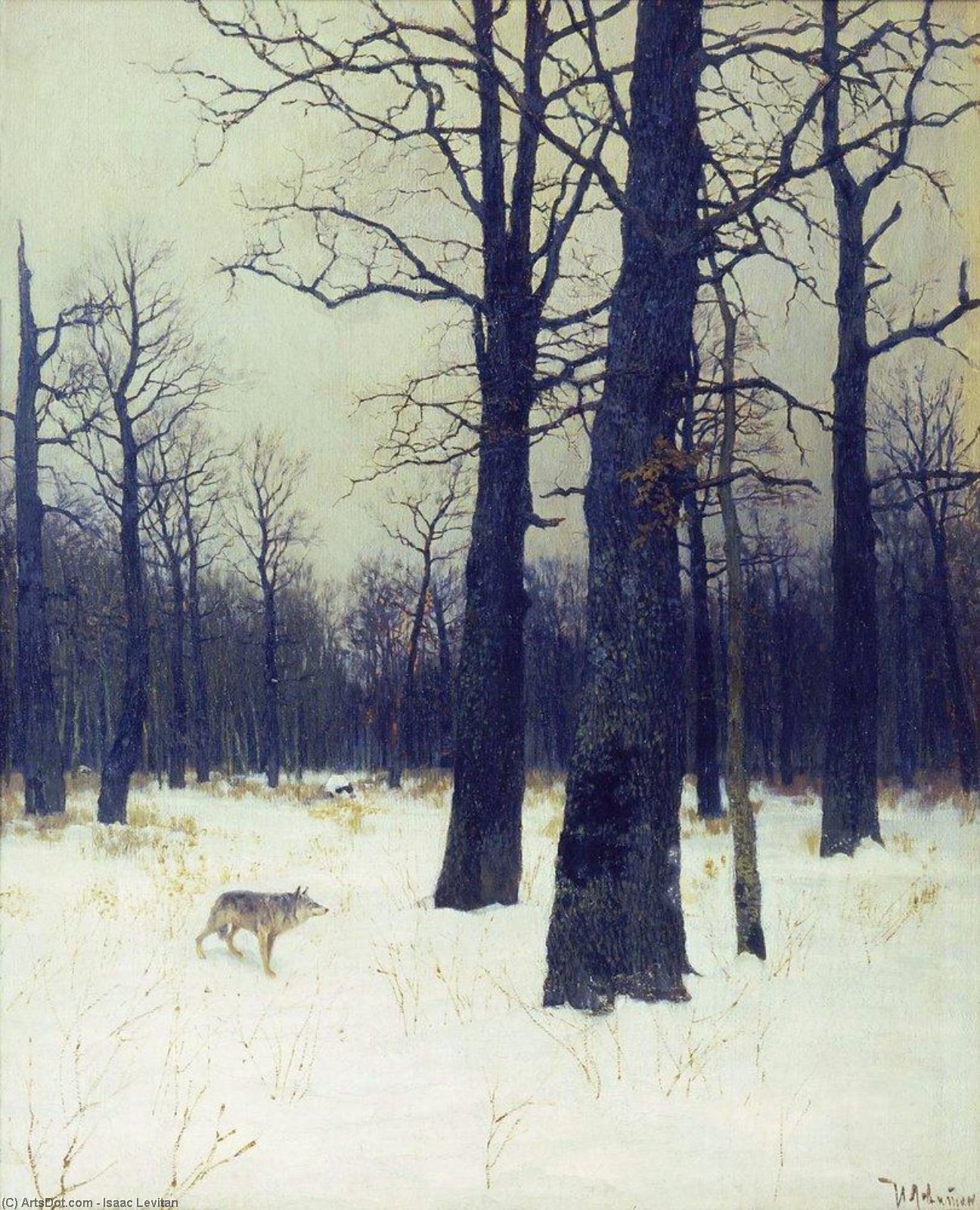 In The Forest At Winter — イサク・イリイチ・レヴィタン