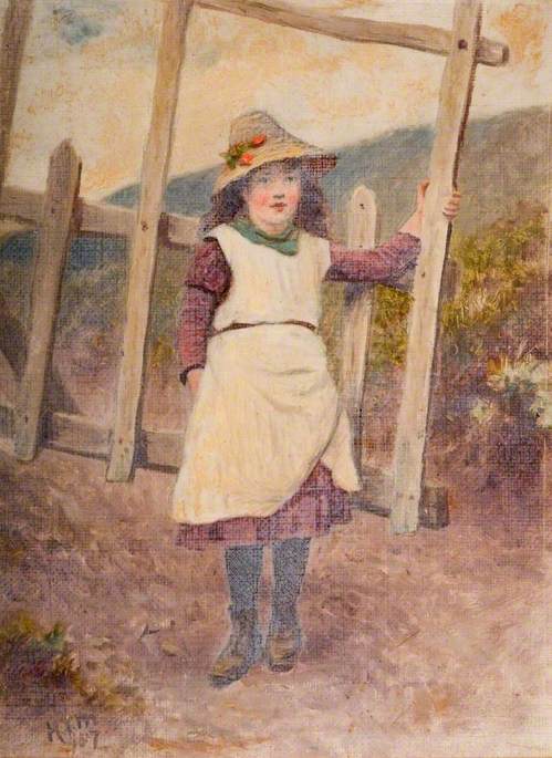 Girl At A Gate — Henry Turner Munns
