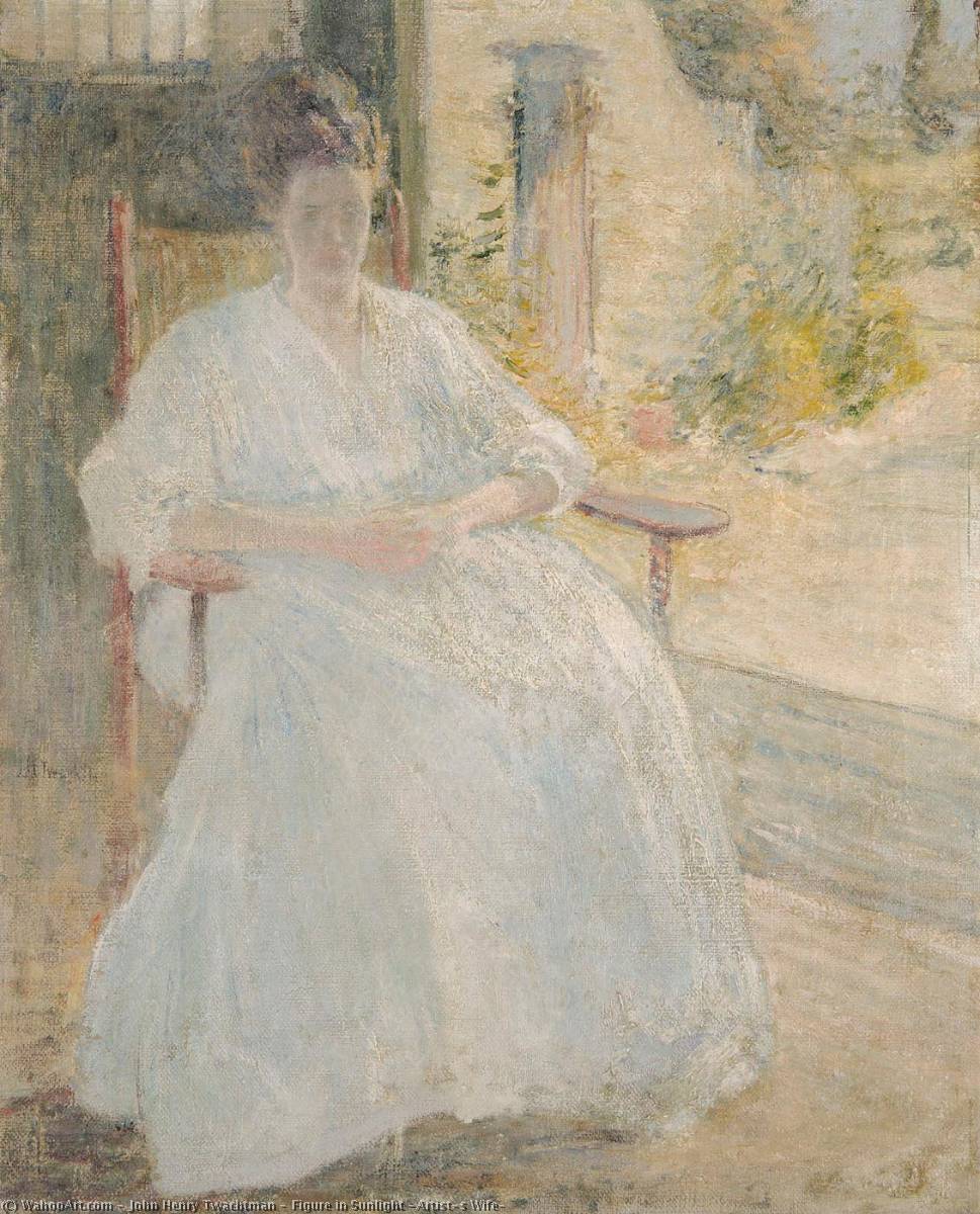 Figure In Sunlight (artist's Wife) — John Henry Twachtman