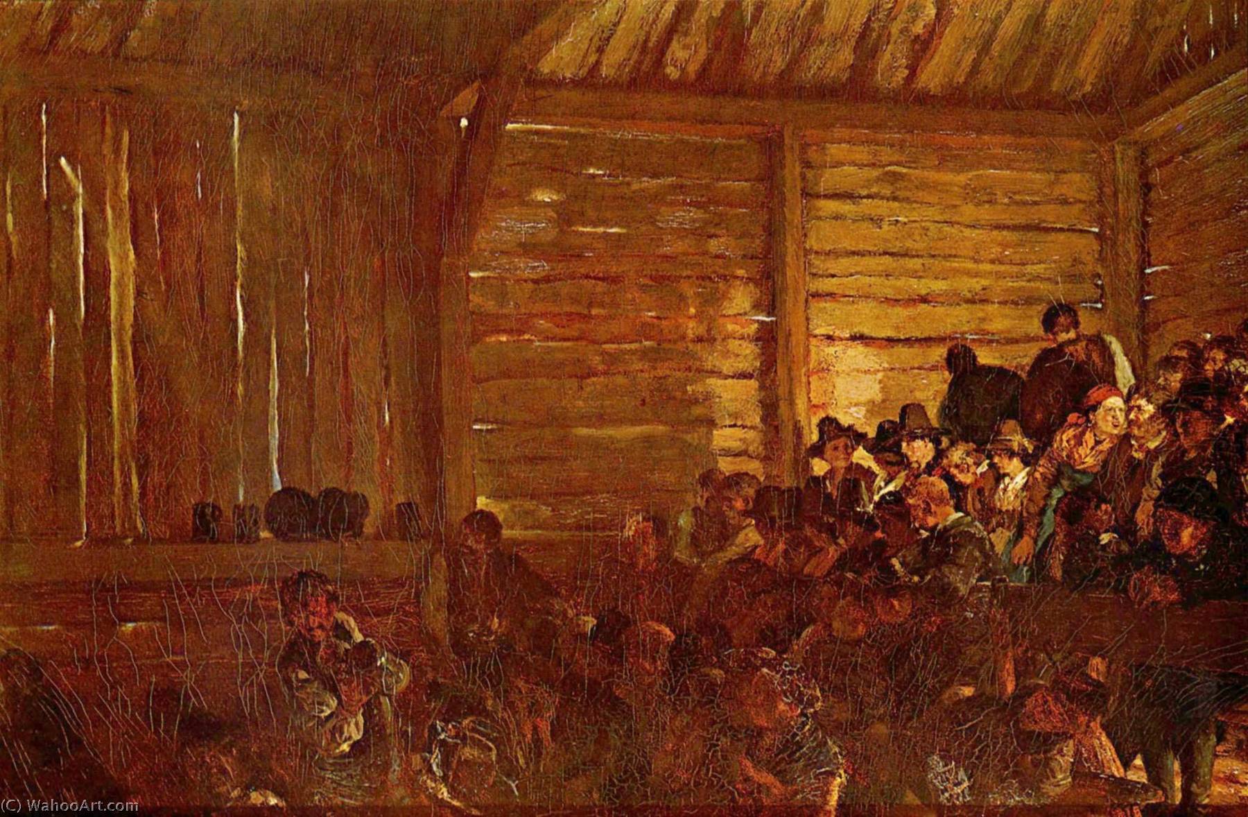 Folk Theatre In Tyrol — Adolph Von Menzel
