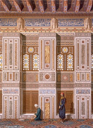 Interior Of The Mosque Of Qaitbay — Émile Prisse D'avennes