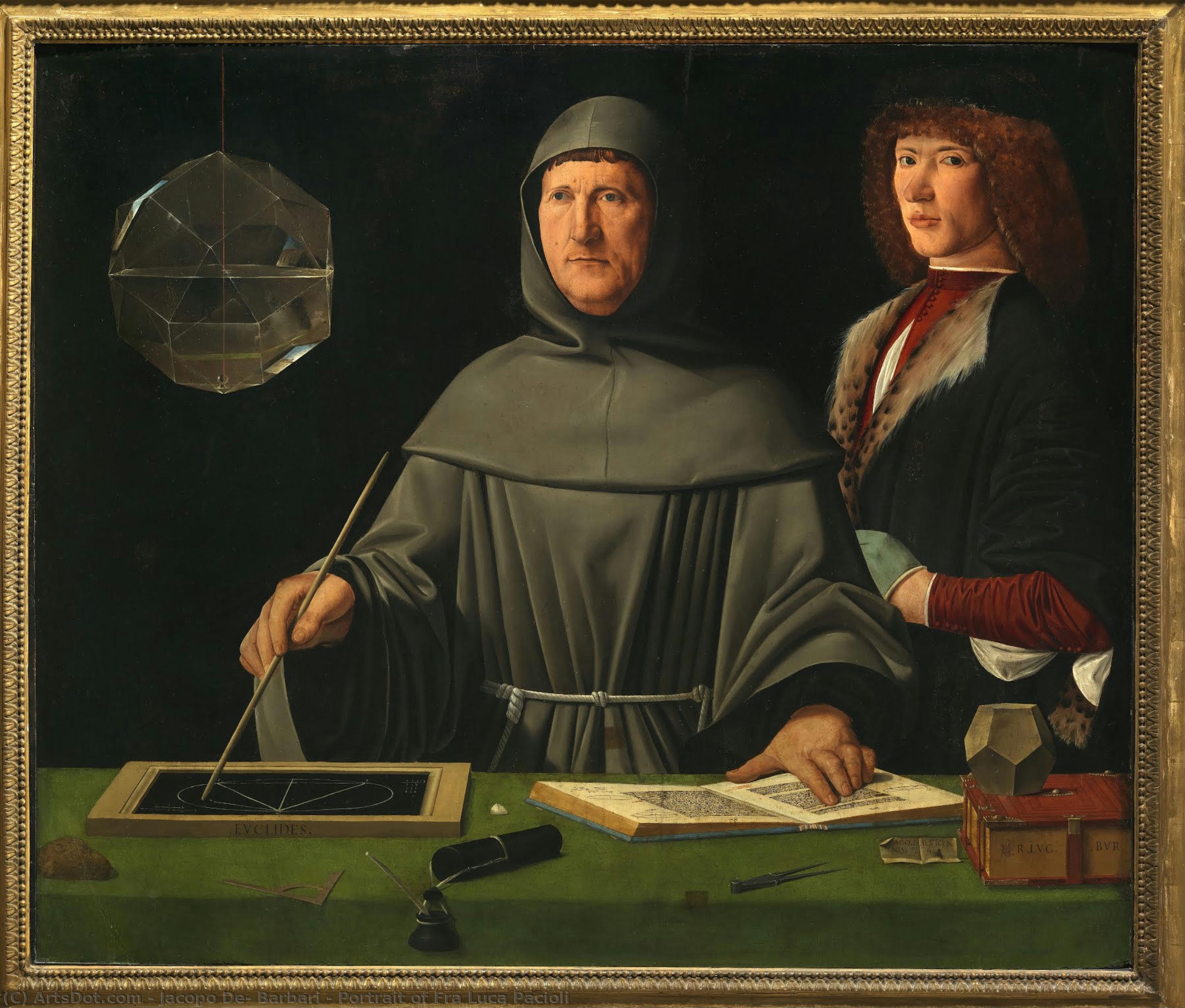 Portrait Of Fra Luca Pacioli — Jacopo De Barbari