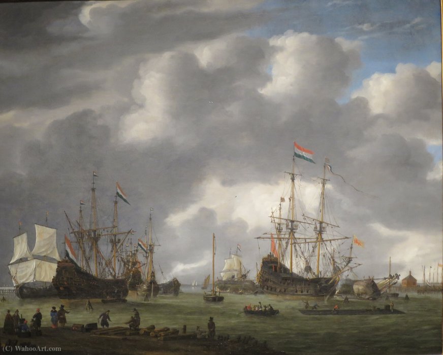 A View Of The Amsterdam Harbor — Reiner Nooms