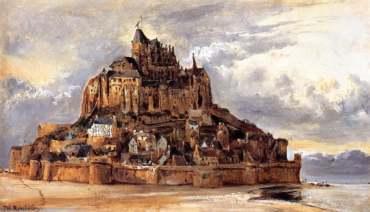 Mont Saint Michel — Théodore Rousseau (pierre Etienne Théodore Rousseau)