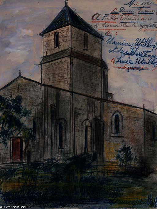 Church St. Stone Royan — Утрилло
