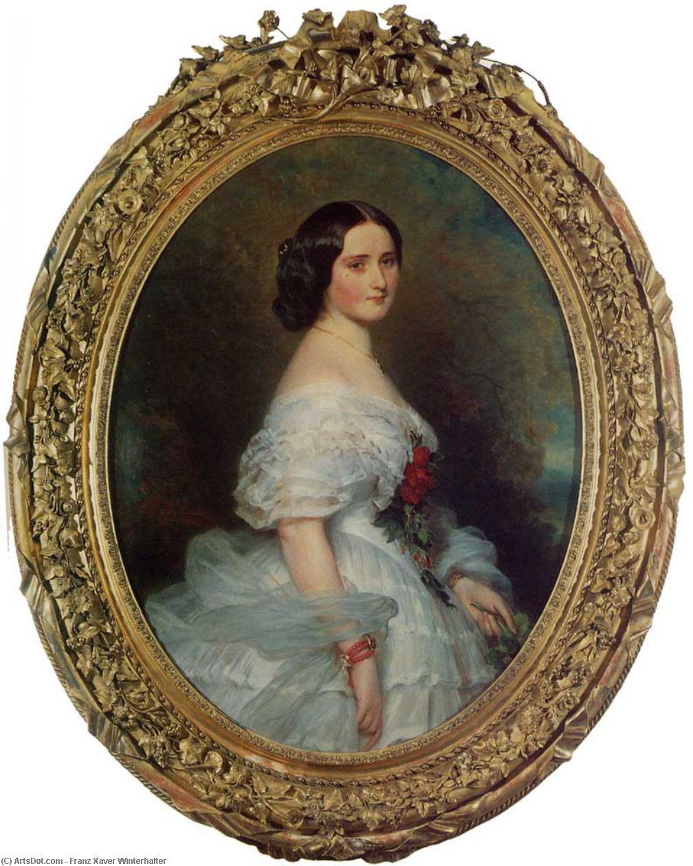 Anna Dollfus, Baronne De Bourgoing — Franz Xavier Winterhalter