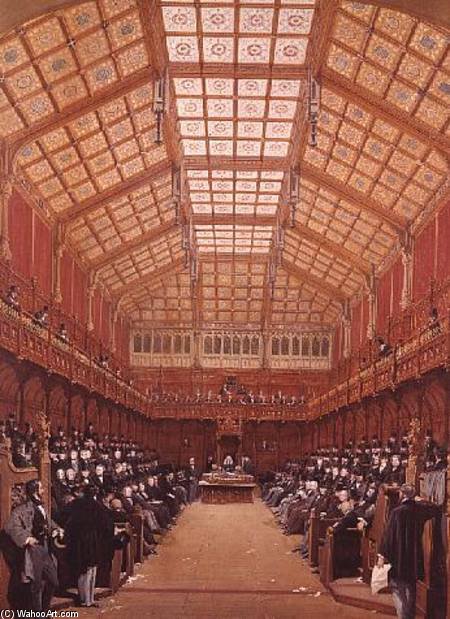 Interior Of The House Of Commons — Joseph Nash
