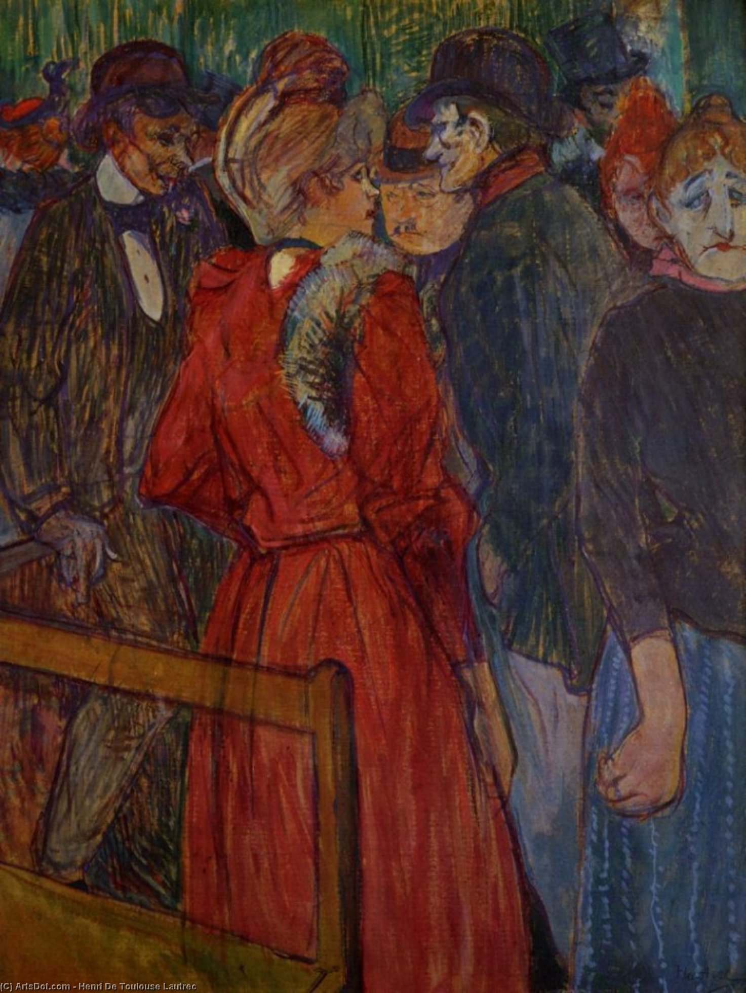 At The Moulin De La Galette — Henri De Toulouse-lautrec