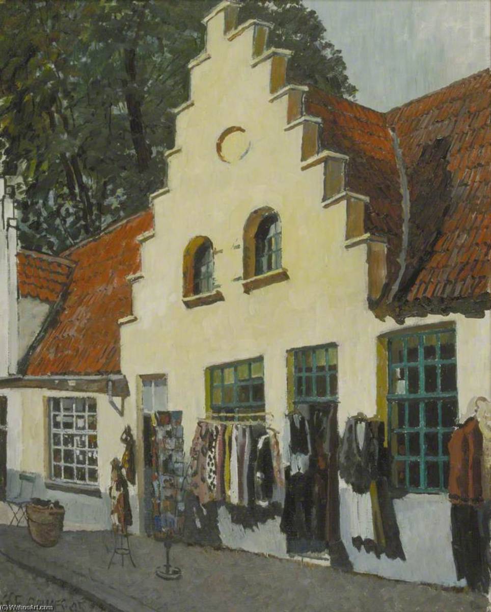 House In The Walstraat, Bruges, Belgium — Geoffrey Scowcroft Fletcher
