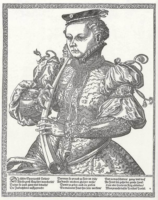 The Musicians, The Krummhorn Player — Tobias Stimmer