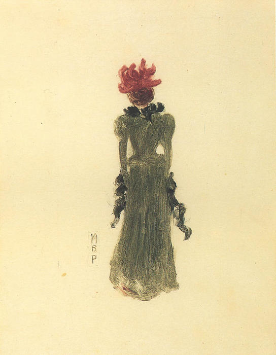 Green Dress — Maurice Brazil Prendergast