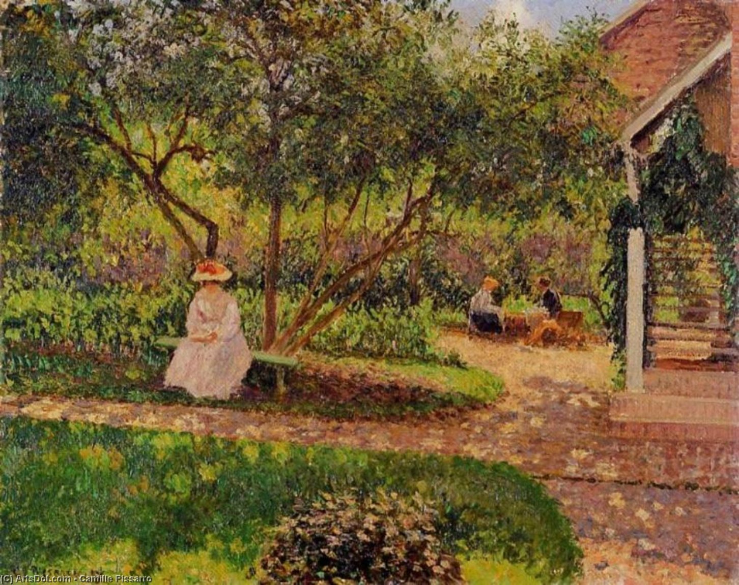 Esquina Del Jardín En Eragny — Camille Pissarro