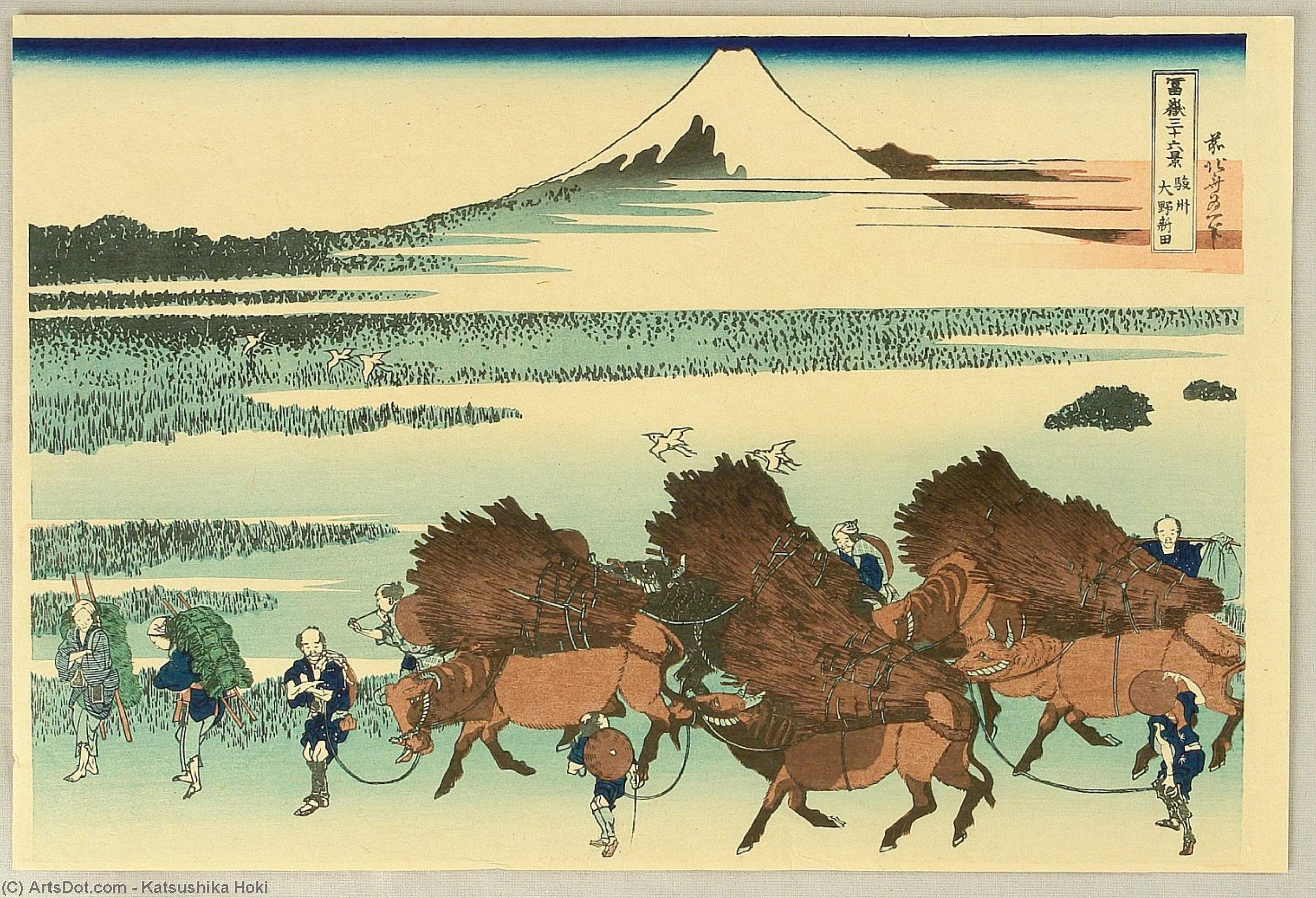 Fugaku Sanju-rokkei - Nitta — Katsushika Hokusai