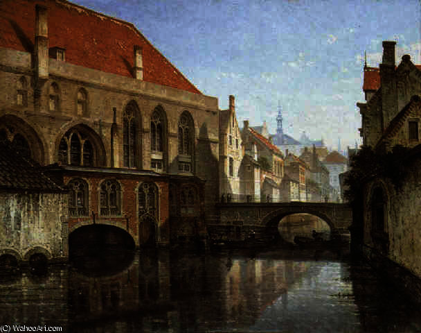 Gezicht Aan Het Oud Sint-janshopitaal Te Brugge — François Stroobant