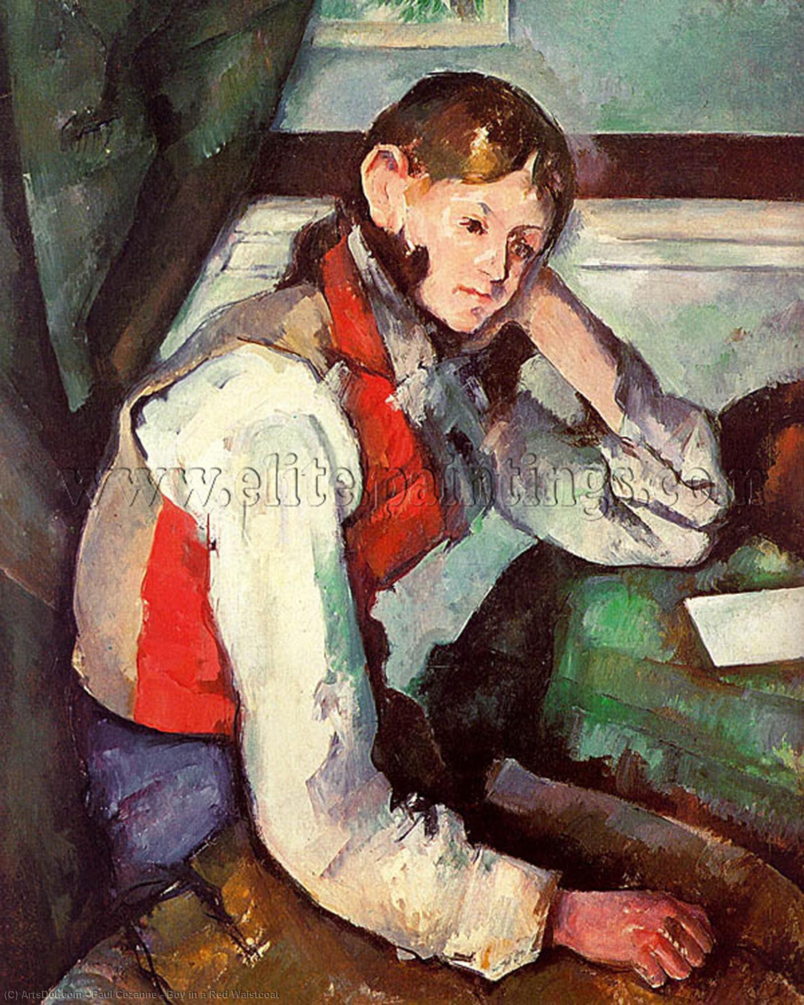 Boy In A Red Waistcoat — Paul Cézanne