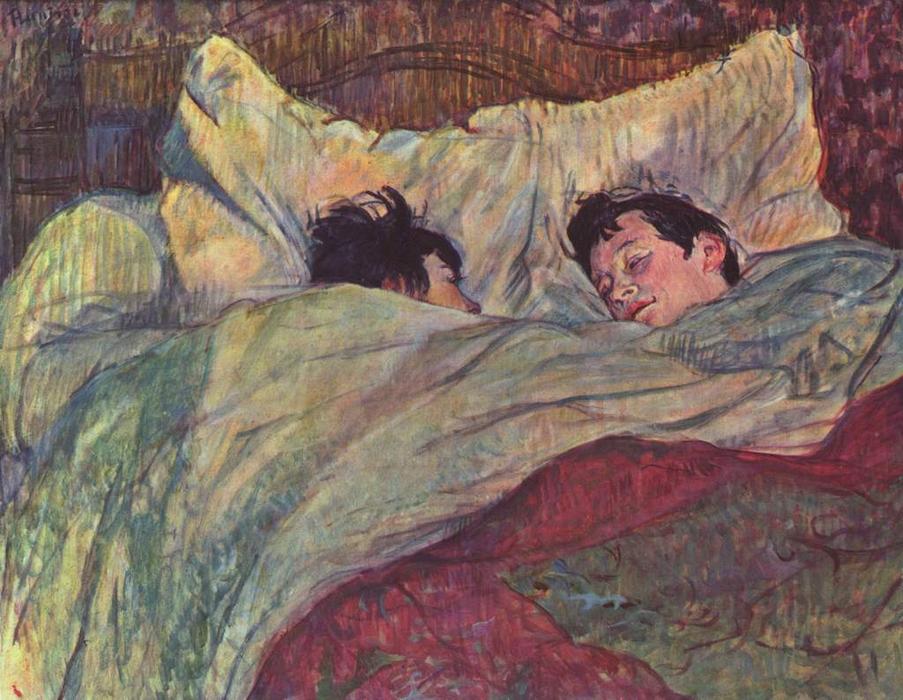 Two Girls In Bed — Henri De Toulouse-lautrec