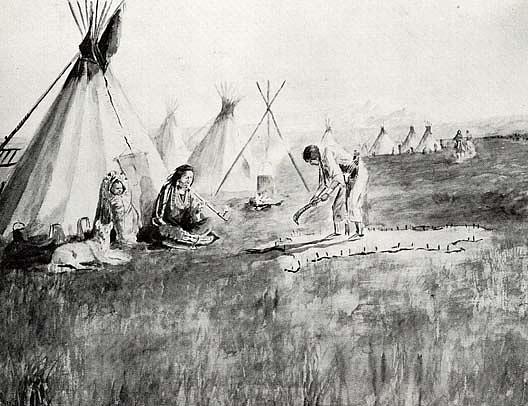 The Robe Flesher, (painting) — Charles Marion Russell