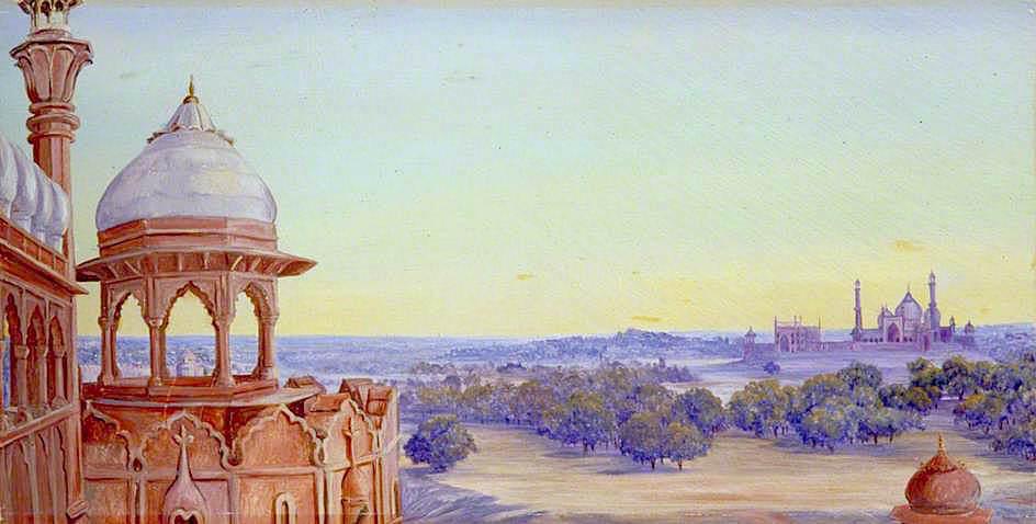 Mosque Of Delhi From The Lahore Gate Of The Citadel — Marianne North