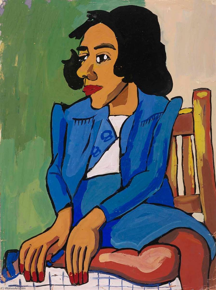 Figure Of A Girl — William H. Johnson