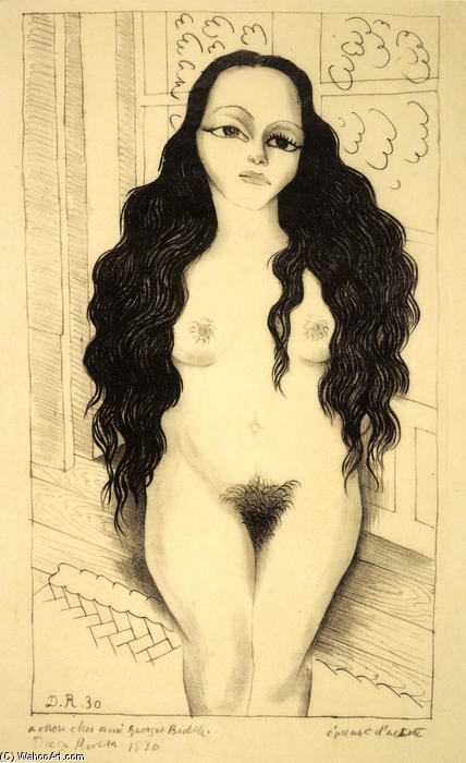 Nude With Long Hair (dolores Olmedo) — ディエゴ・リベラ