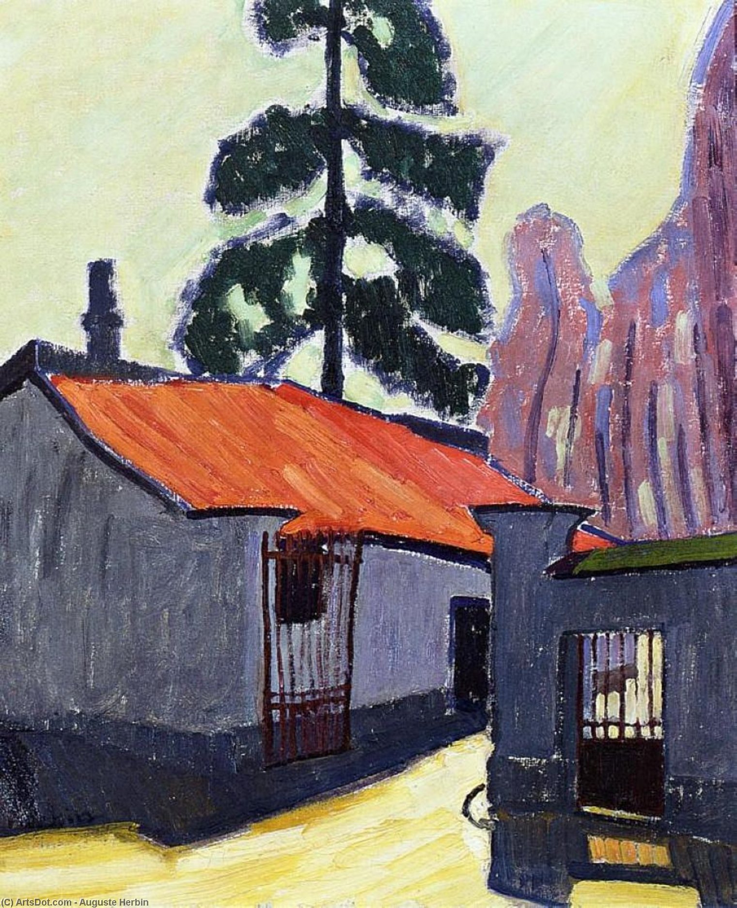 Entrance To The Corbeau Mill — Огюст Эрбен