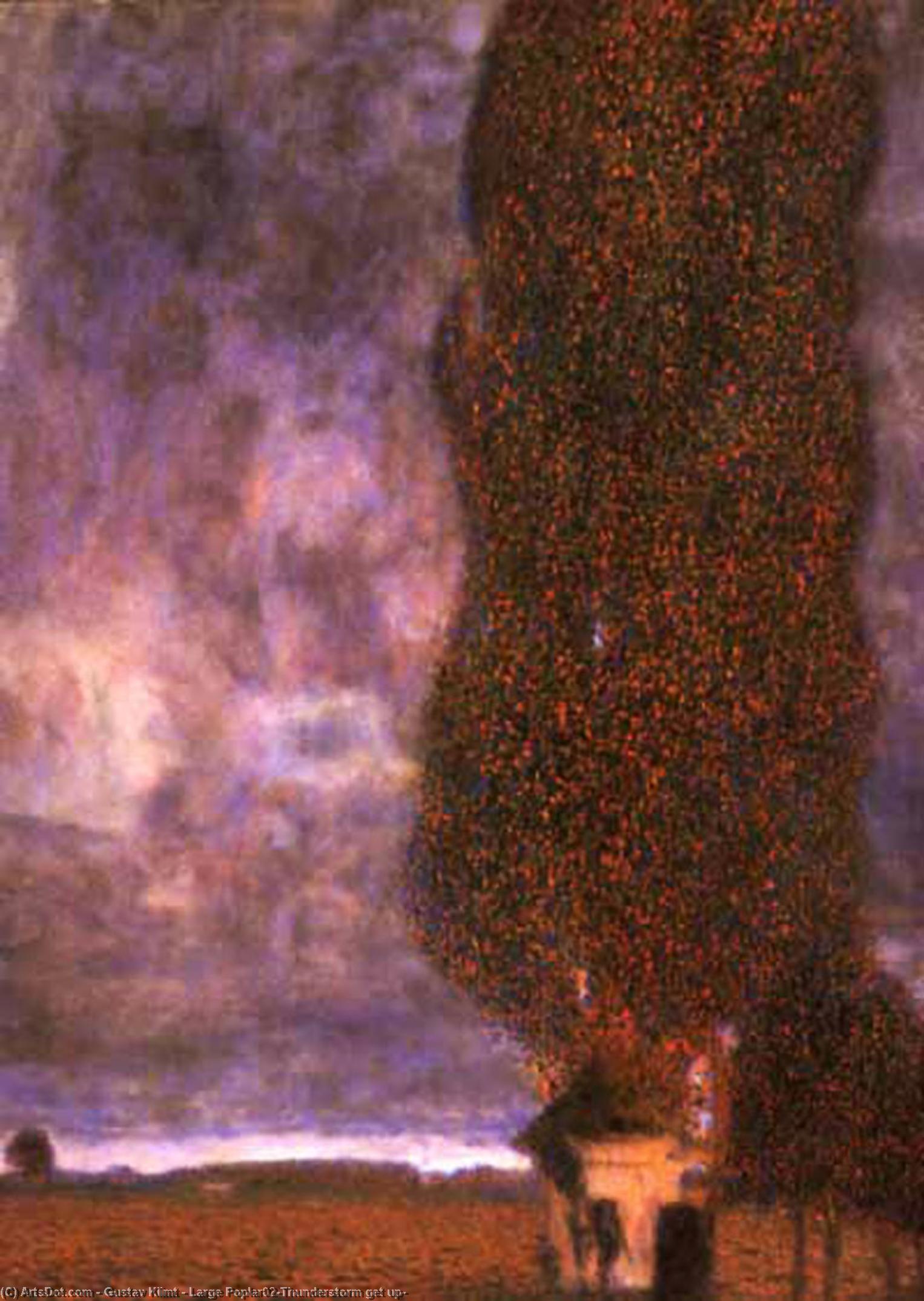Large Poplar02(thunderstorm Get Up) — Gustav Klimt