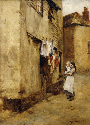 A Street In Newlyn, — Walter Langley