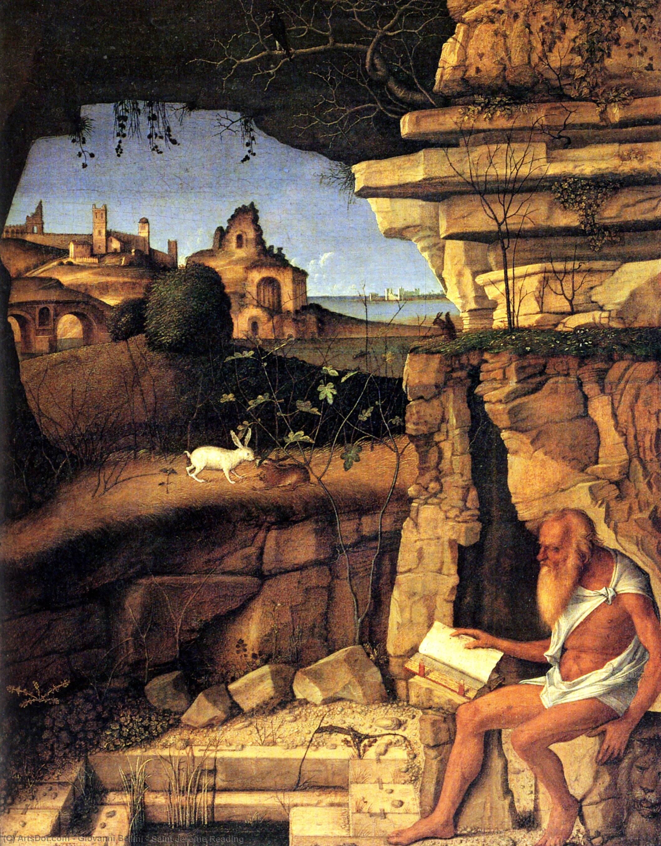 Saint Jerome Reading — ジョヴァンニ・ベッリニ
