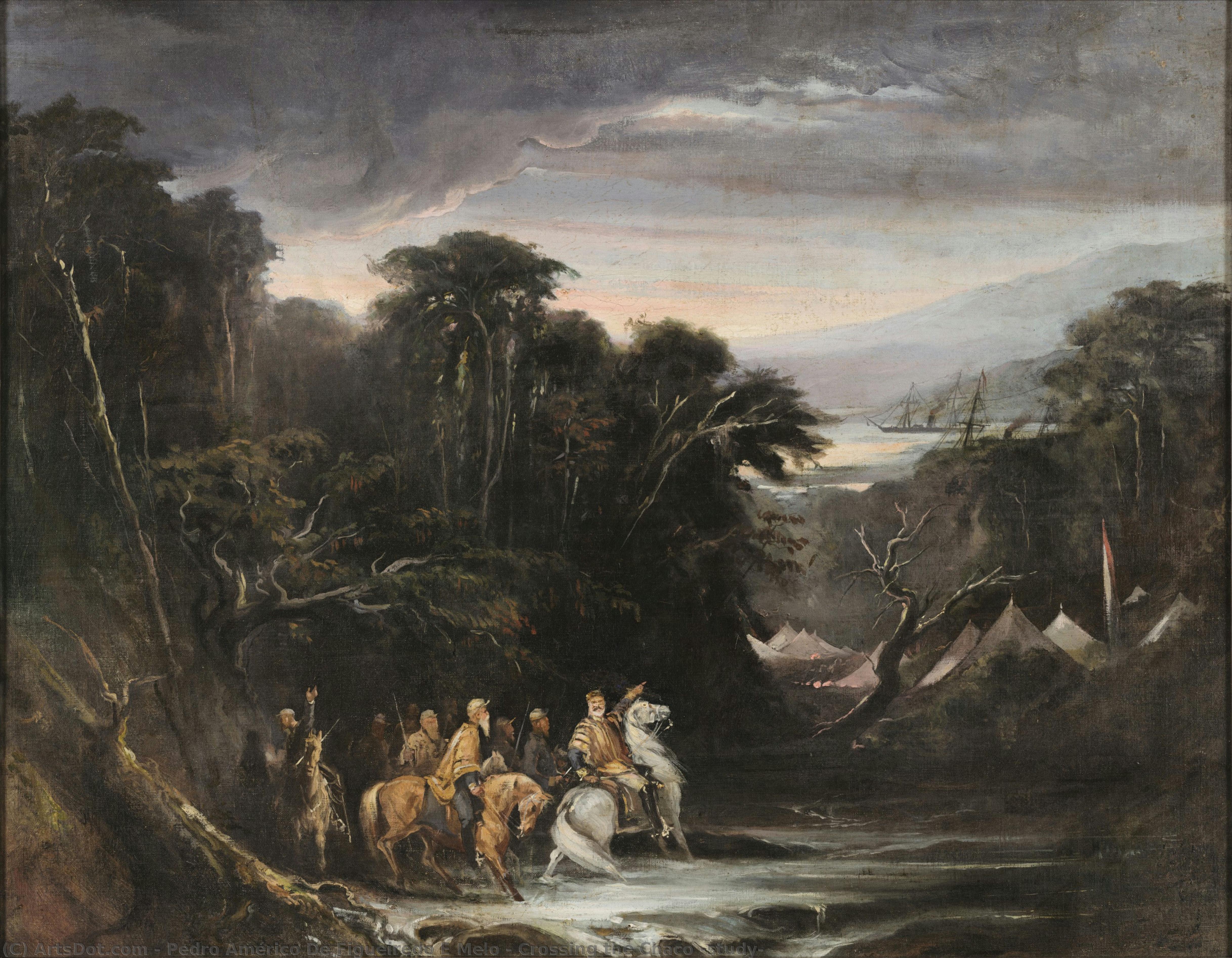 Crossing The Chaco (study) — Pedro Américo De Figueiredo E Melo