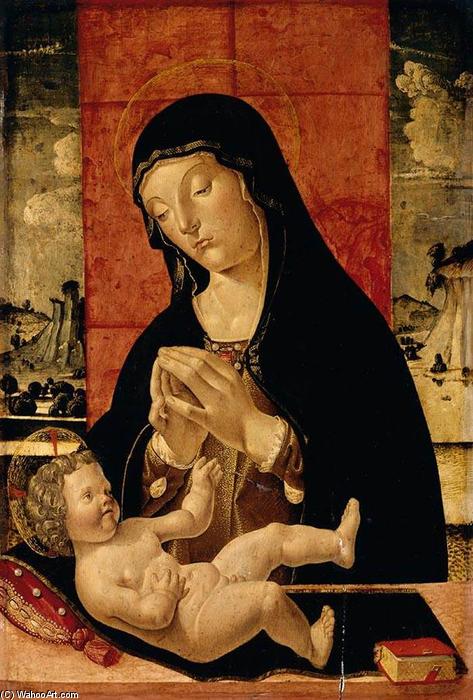 Madonna Adoring The Christ Child — Pietro Da Vicenza