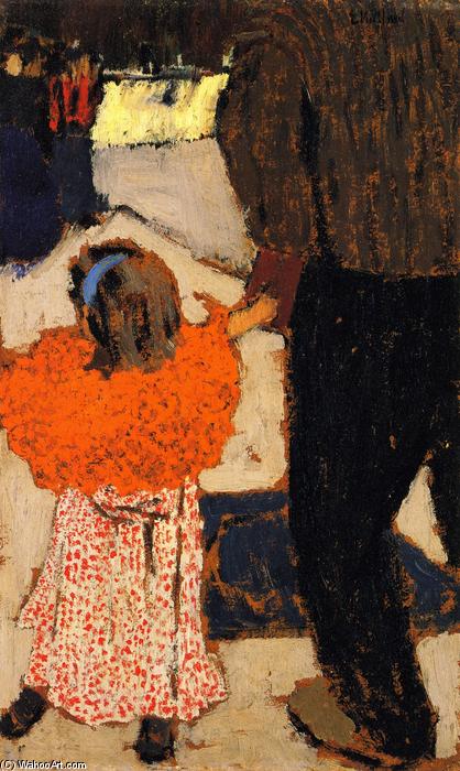 Girl Wearing An Orange Shawl — Jean-édouard Vuillard