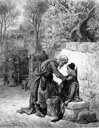 The Wedding Guest Being Prevented By The Ancient — Paul Gustave Doré