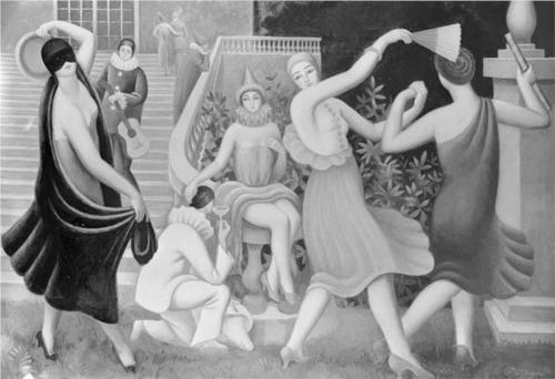 Le Bal Masqué, La Comédie Italienne — Jean Dominique Antony Metzinger