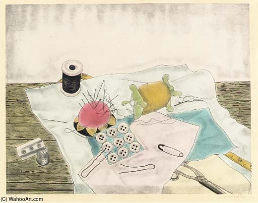 Nature Morte Aux Fils Et Aux Boutons — Léonard Tsuguharu Foujita