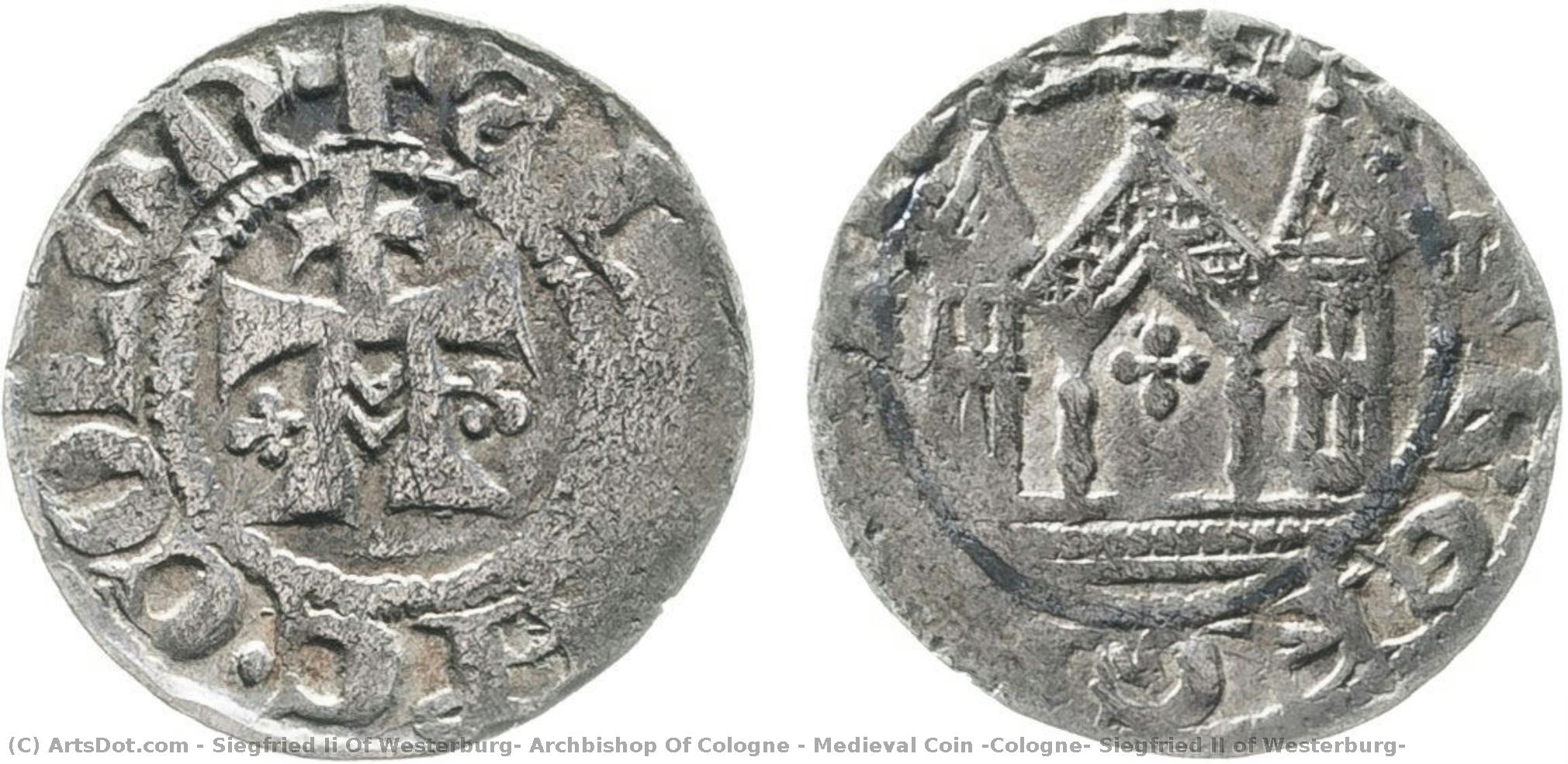 Medieval Coin (cologne: Siegfried Ii Of Westerburg) — Siegfried Ii Of Westerburg, Archbishop Of Cologne