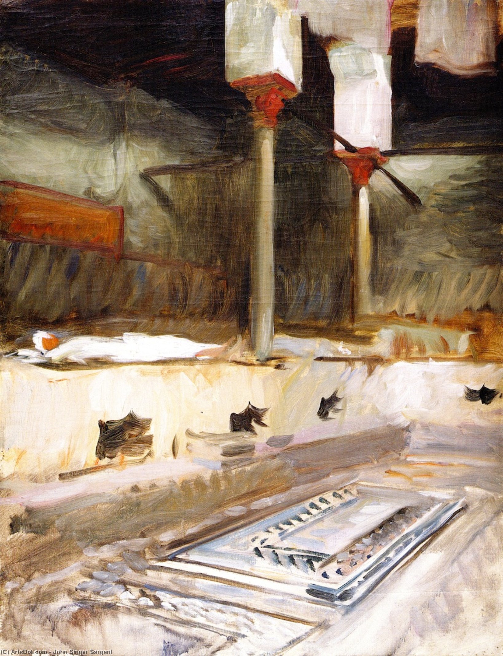 Innenraum Eines Badehauses — John Singer Sargent