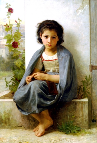 La Tricoteuse — William-adolphe Bouguereau