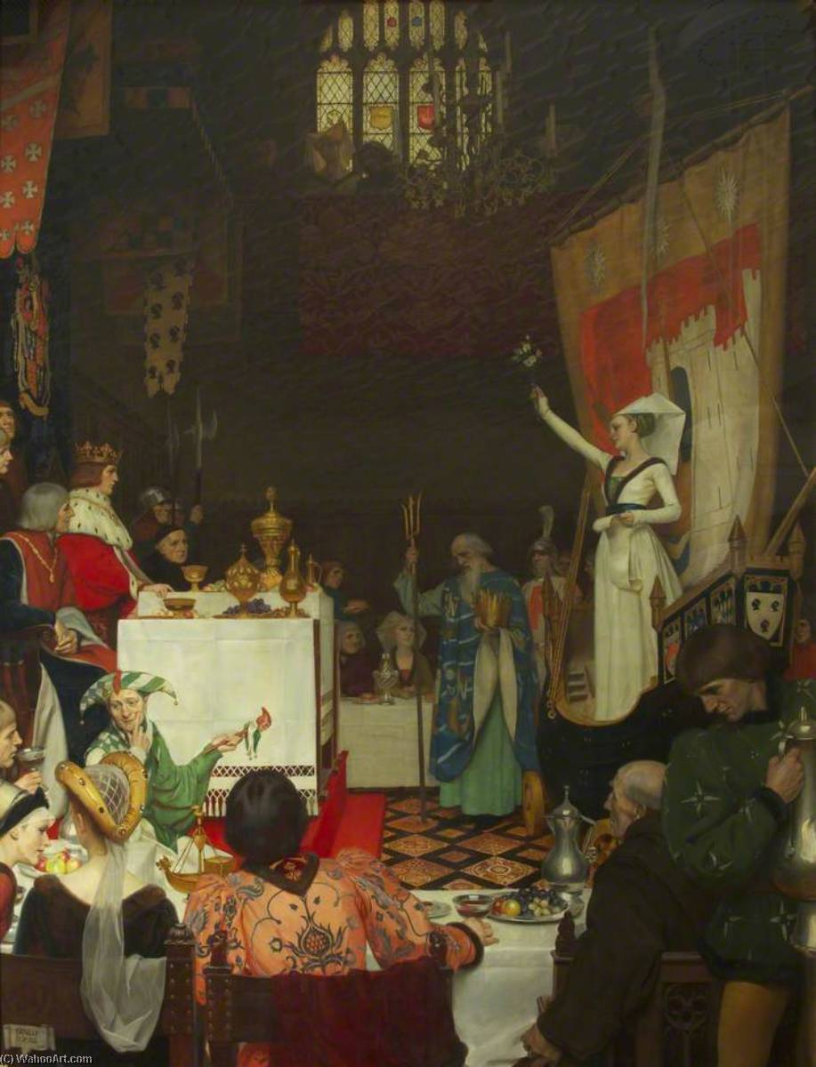 Edward Iv Being Entertained By William Canynges At His House In Redcliff Street, 1461 — Ernest Board