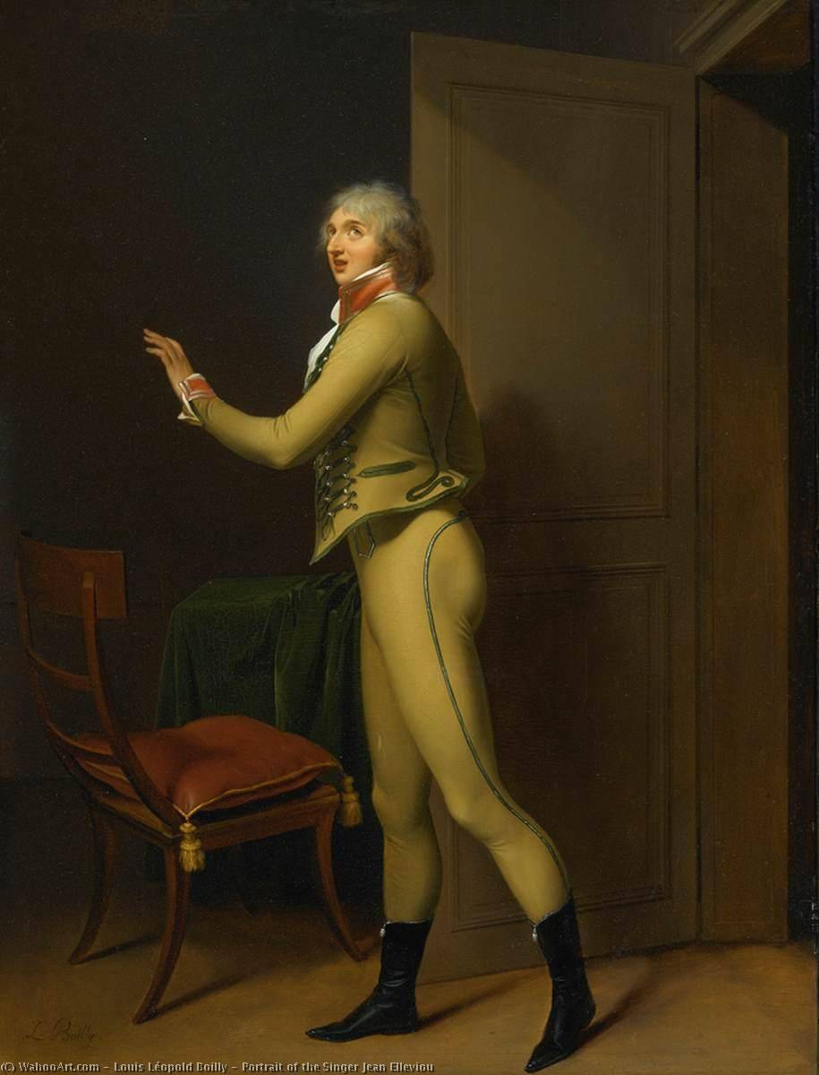 Portrait Of The Singer Jean Elleviou — Louis Léopold Boilly